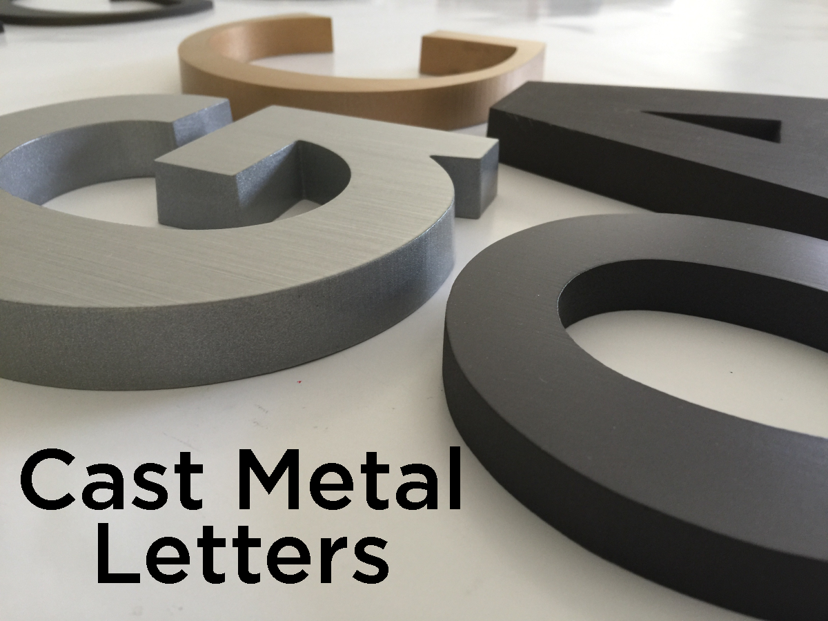 Cast Metal Letters