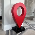 Large Pin-point, location foam icon for rent